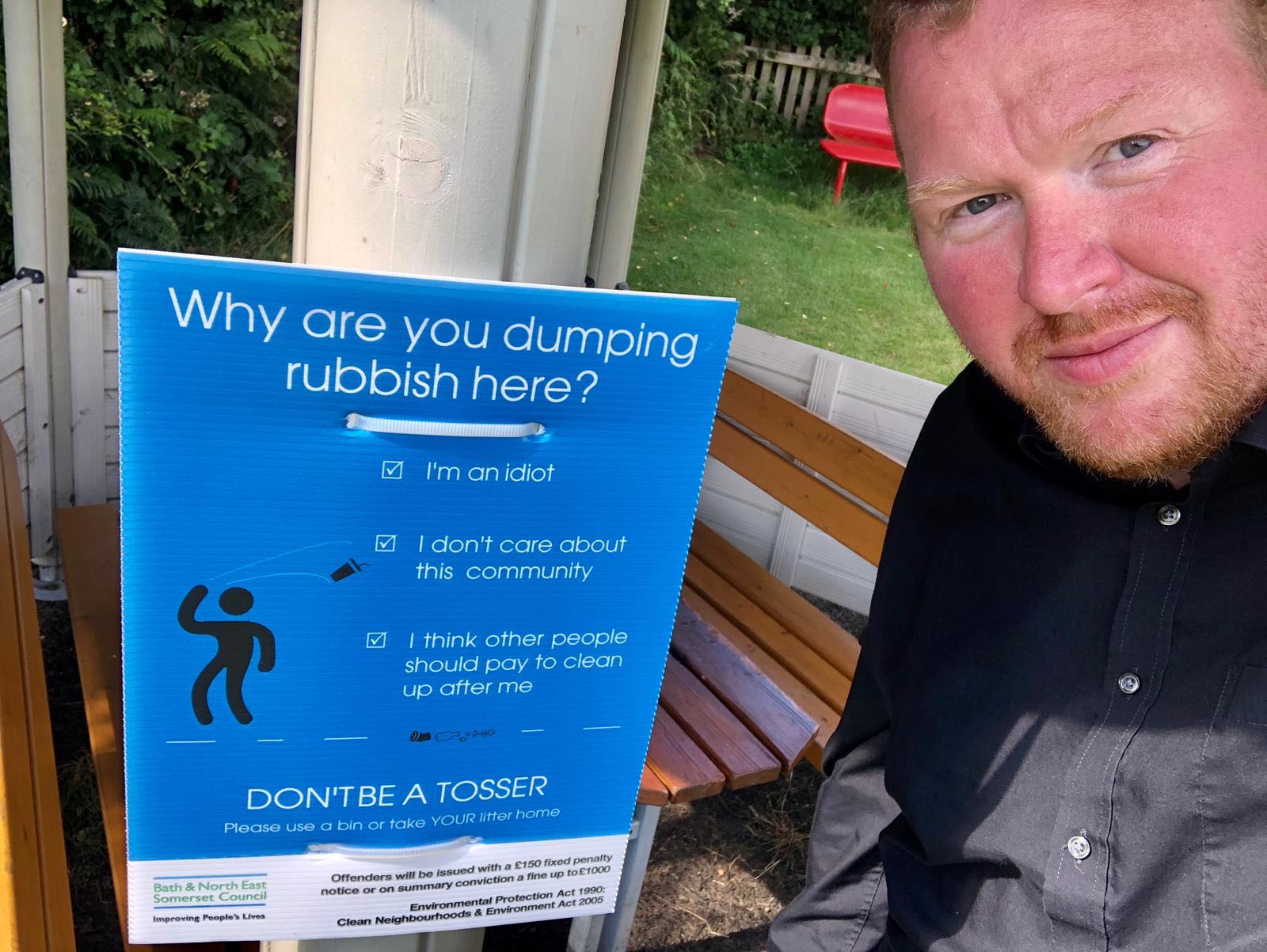 Councillor David Wood - don't be a tosser