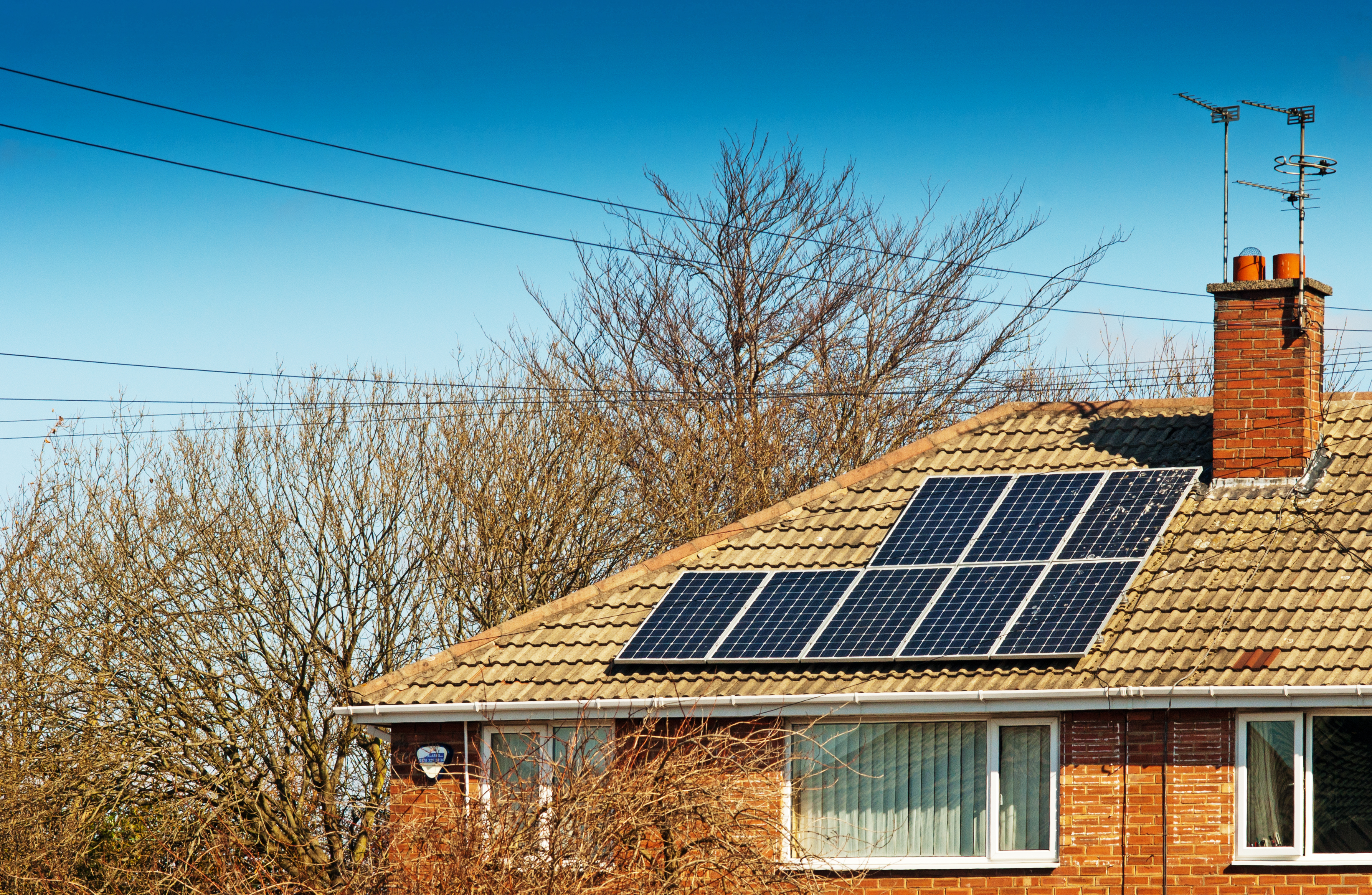Solar panels energy at home