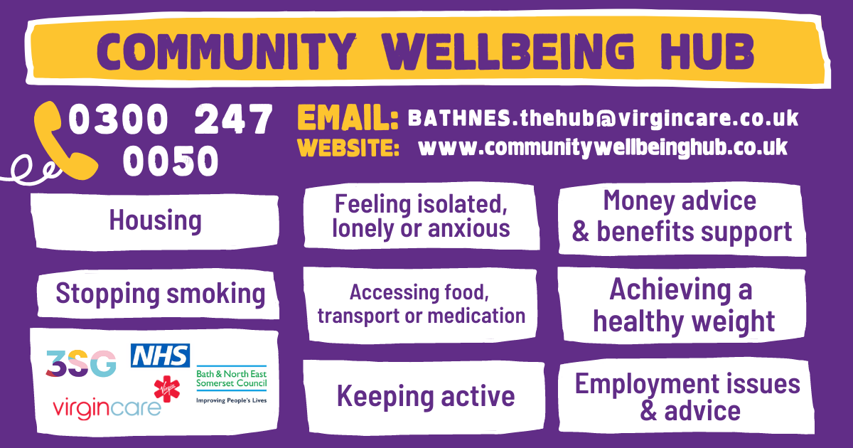 wellbeing hub information flyer 