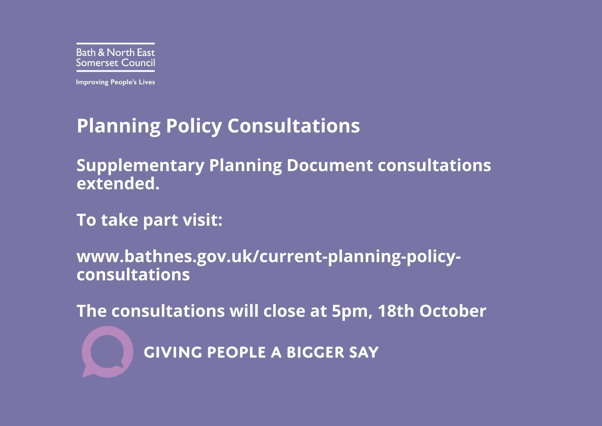 details of the consultation deadline 