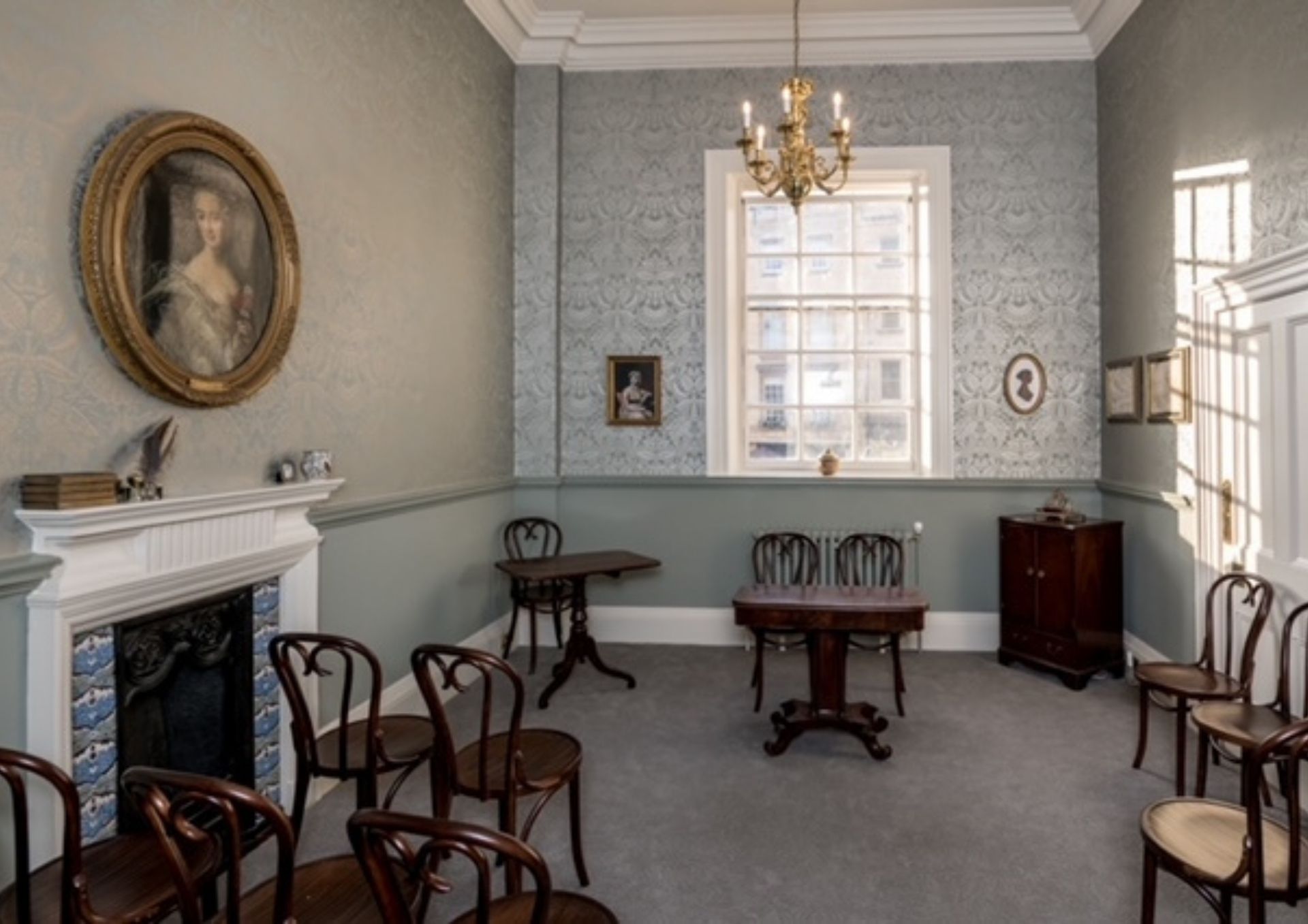 An interior shot of the Jane Austen Room