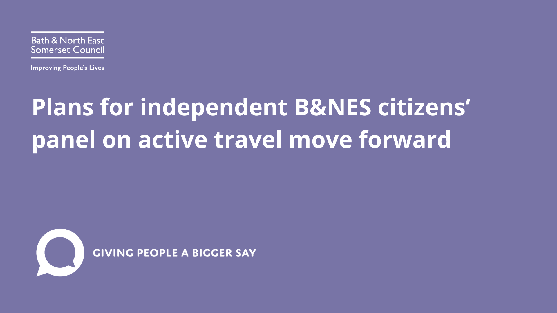 Plans for independent B&NES citizens’ panel on active travel move forward