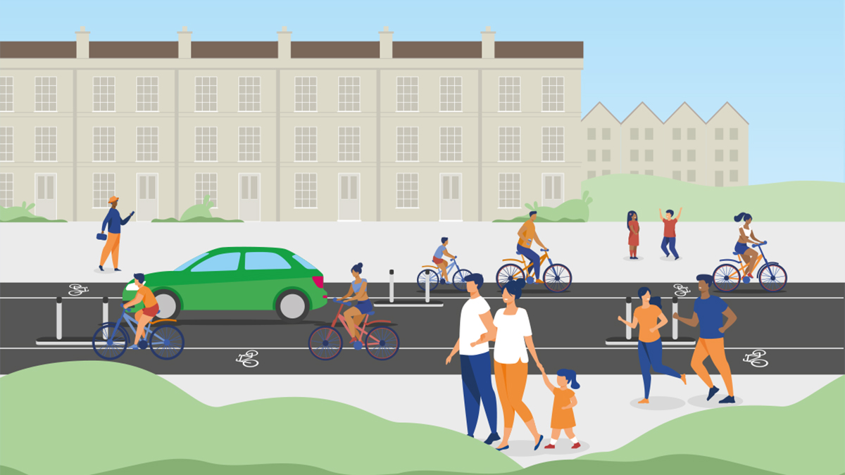 Work to start on separated cycle lanes and better pavements in Bath 