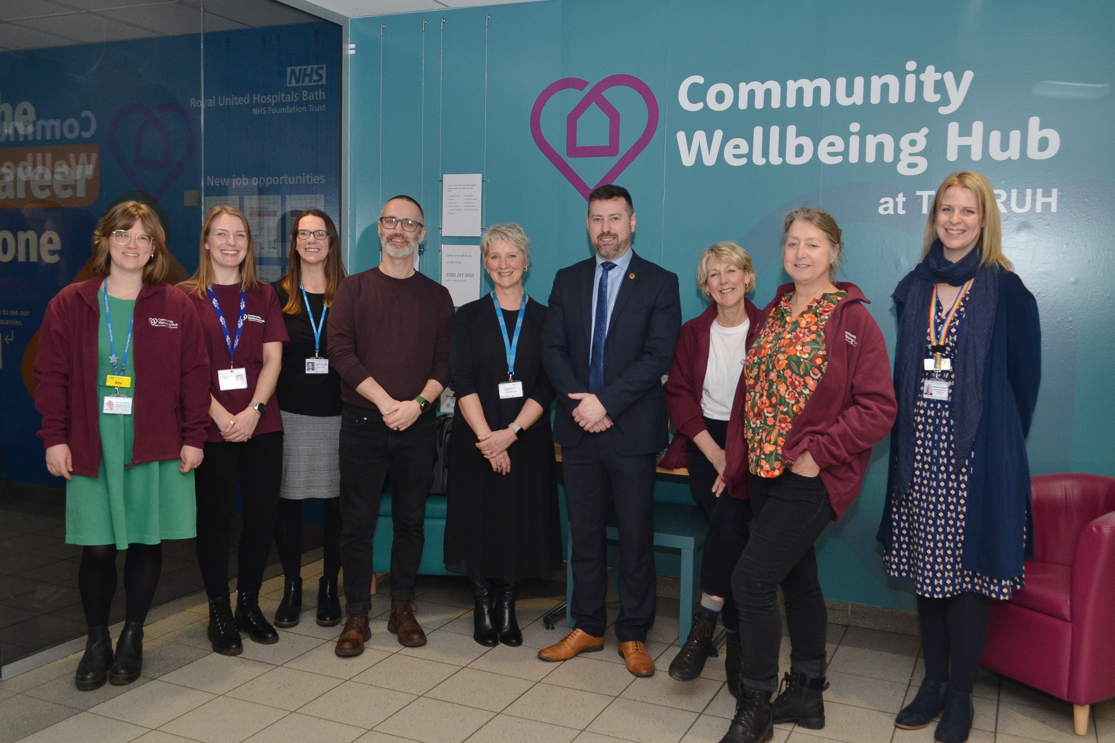 Community wellbeing hub outlet launches at Royal United Hospital