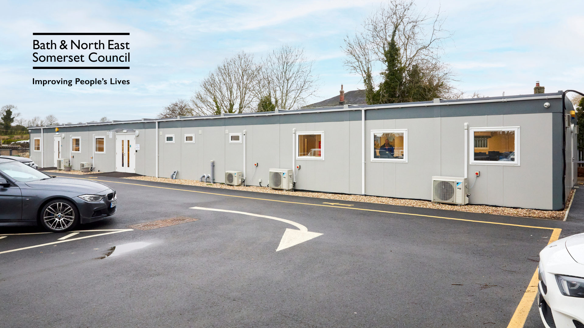 Image of the office building at Clutton Depot