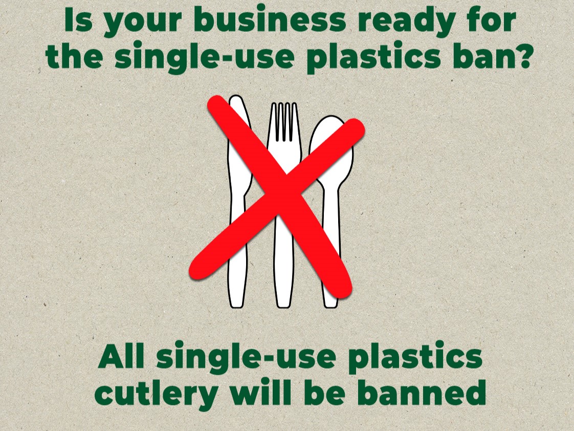 Single use plastics ban graphic