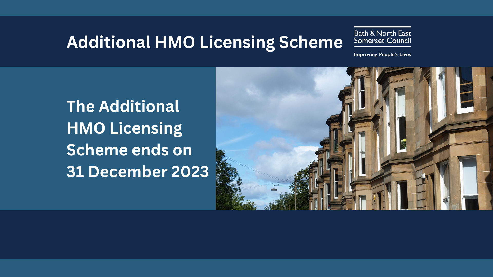 Additional HMO Licensing Scheme ending in Bath