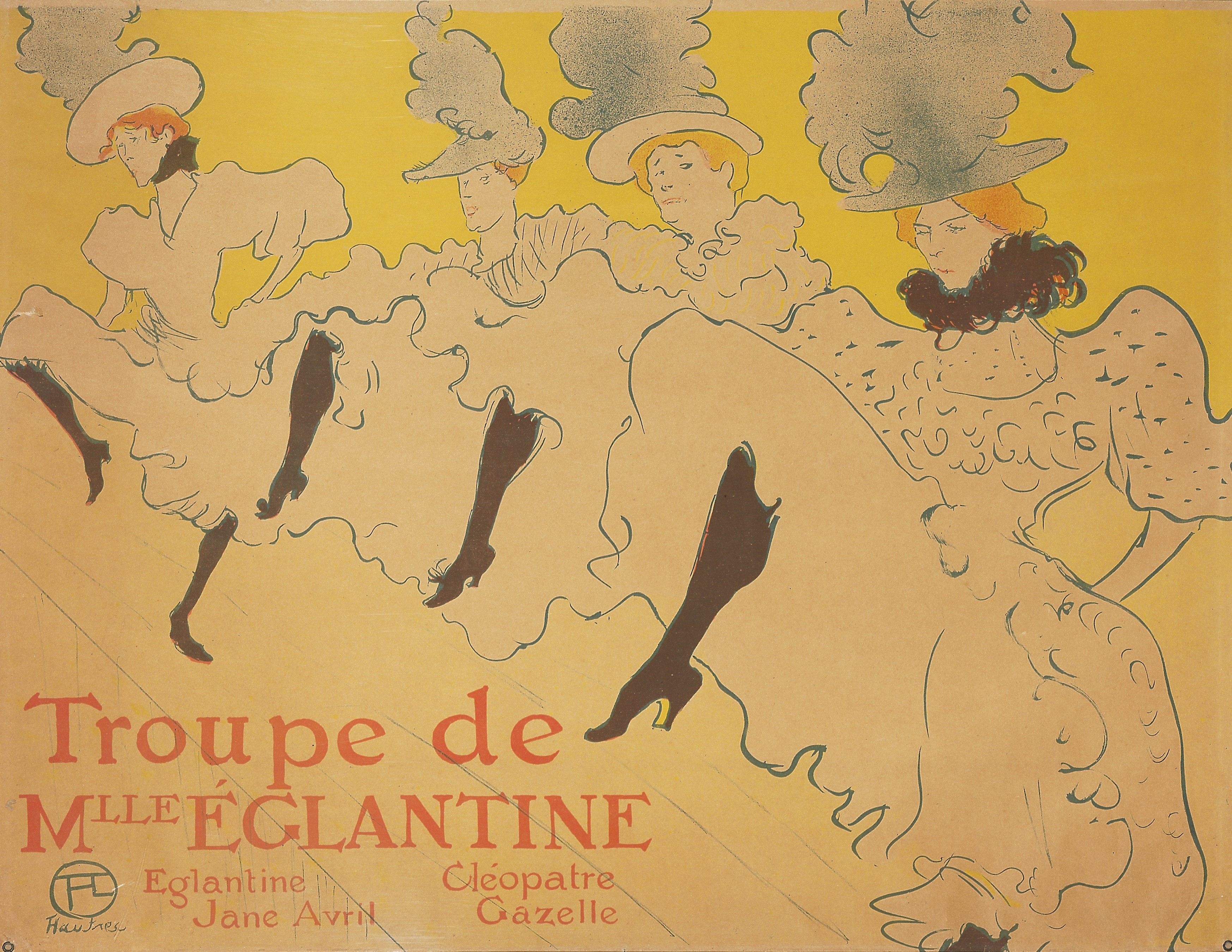 Toulouse-Lautrec's La Troupe de Mademoiselle Eglantine