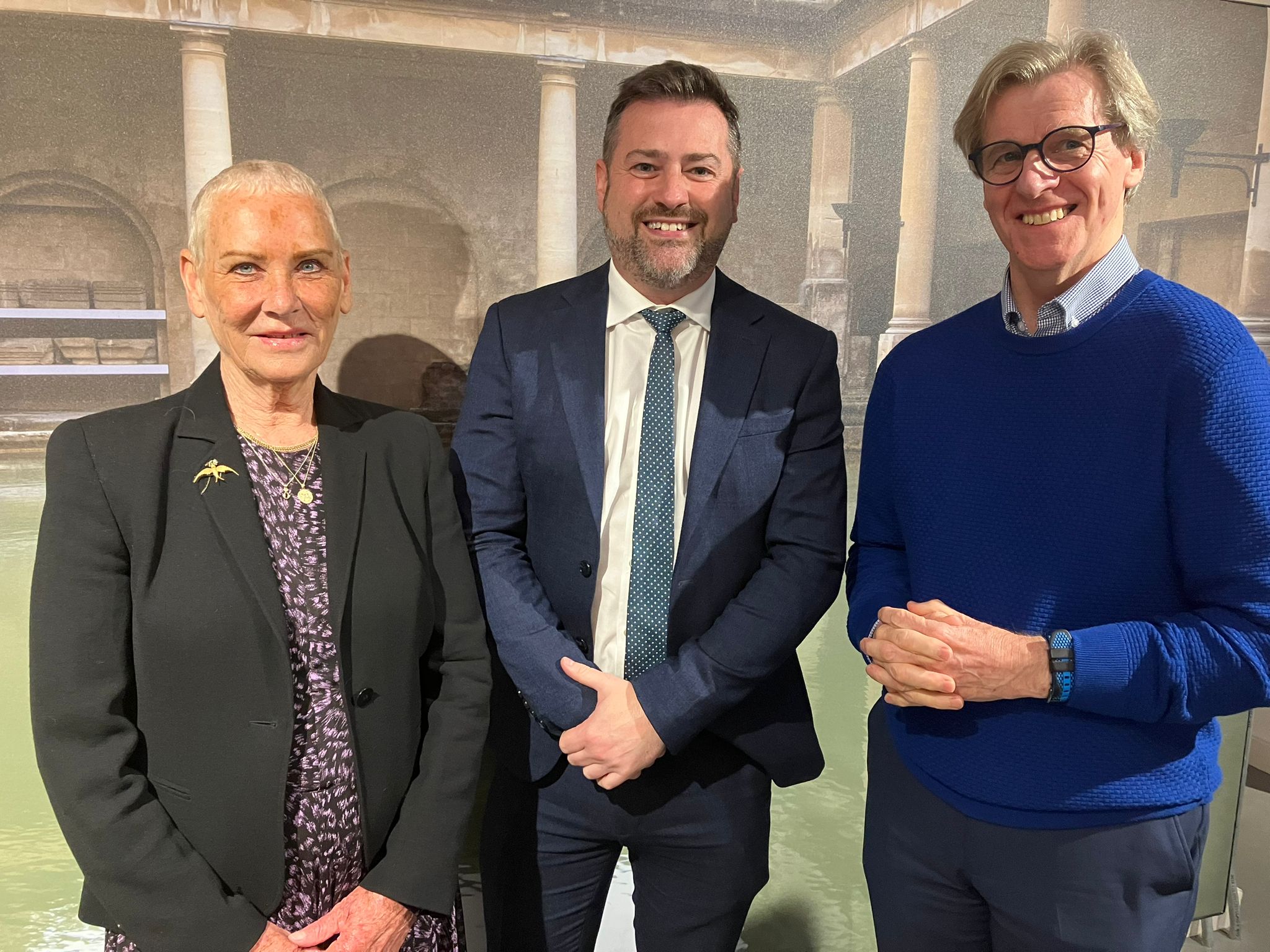 Pictured left to right Professor Marion Harney, Cllr Kevin Guy and Professor Barry Gilbertson