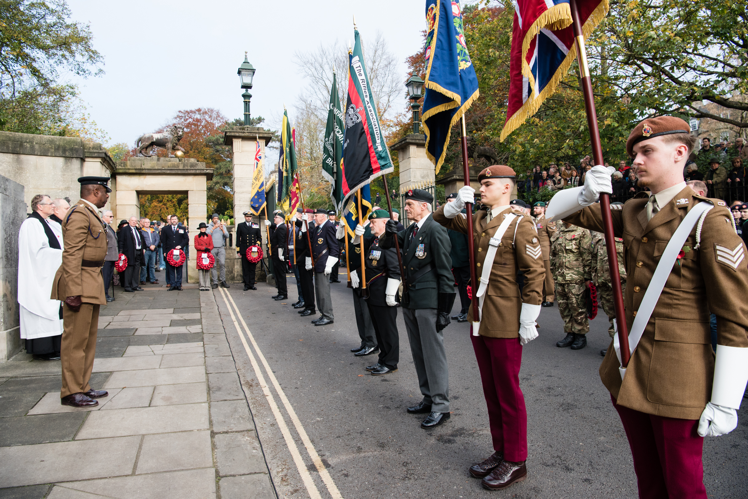 Remembrance Sunday in Bath.