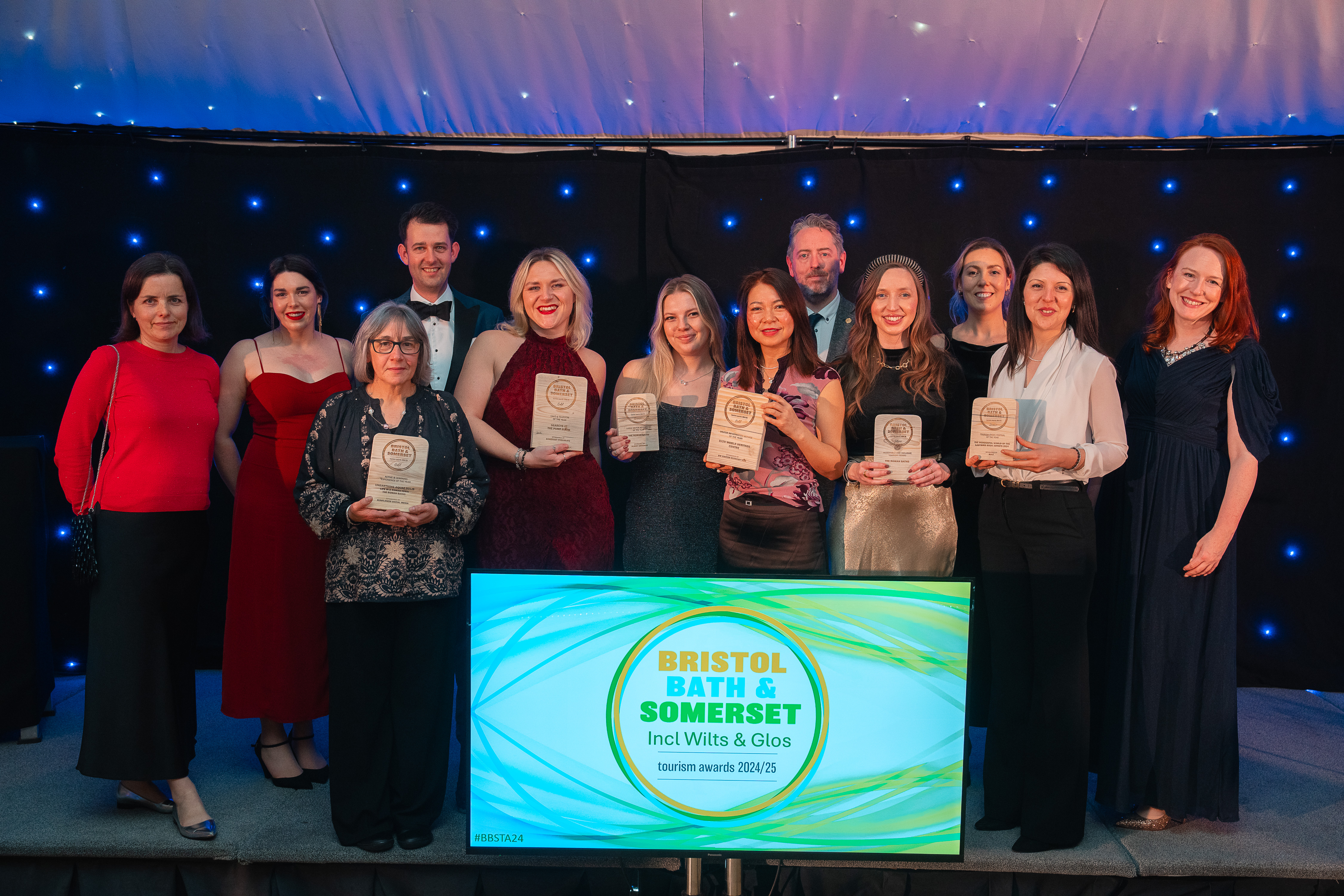 Bath Heritage Services team at the Bristol, Bath & Somerset Tourism awards . Credit: Nick Williams