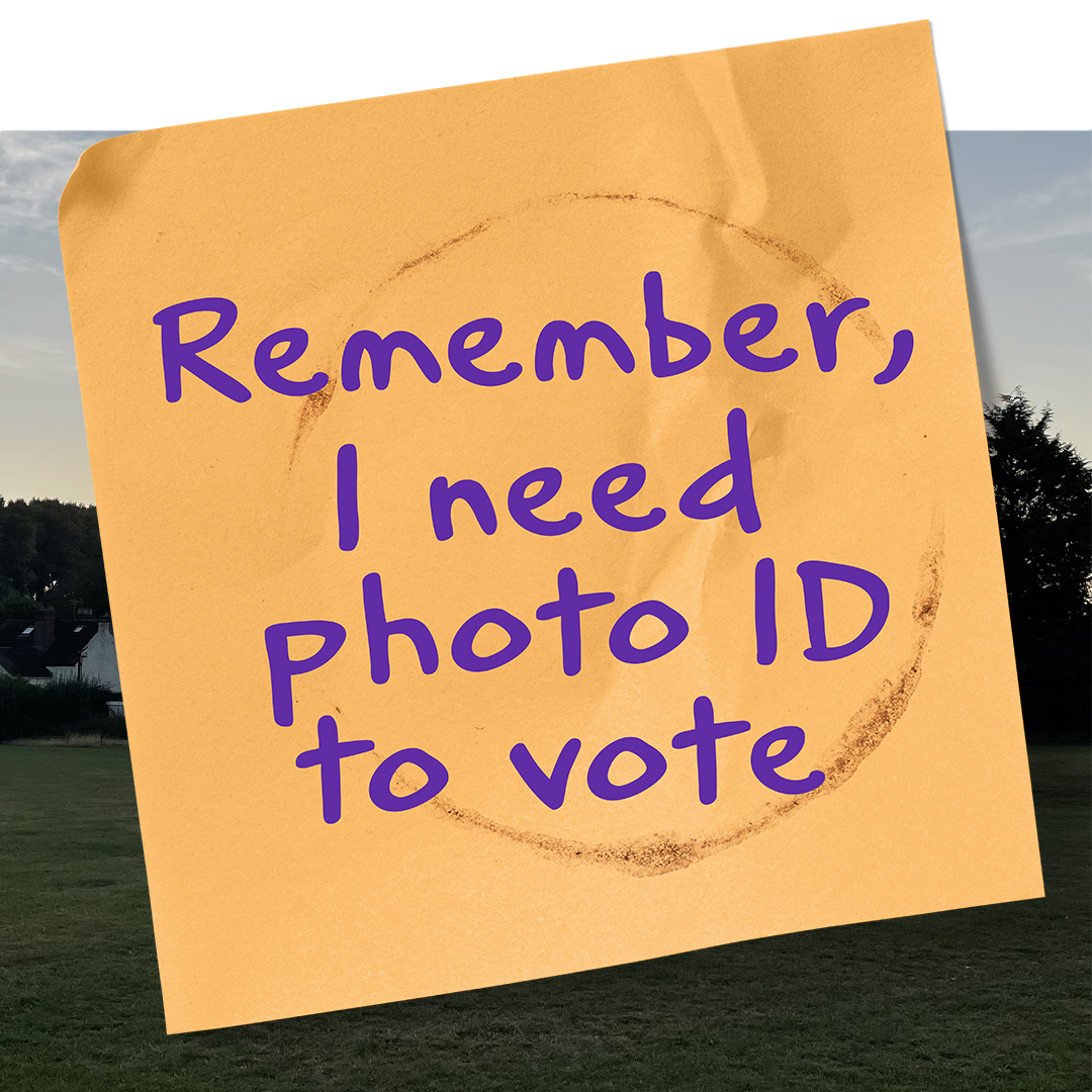 remember you need photo ID