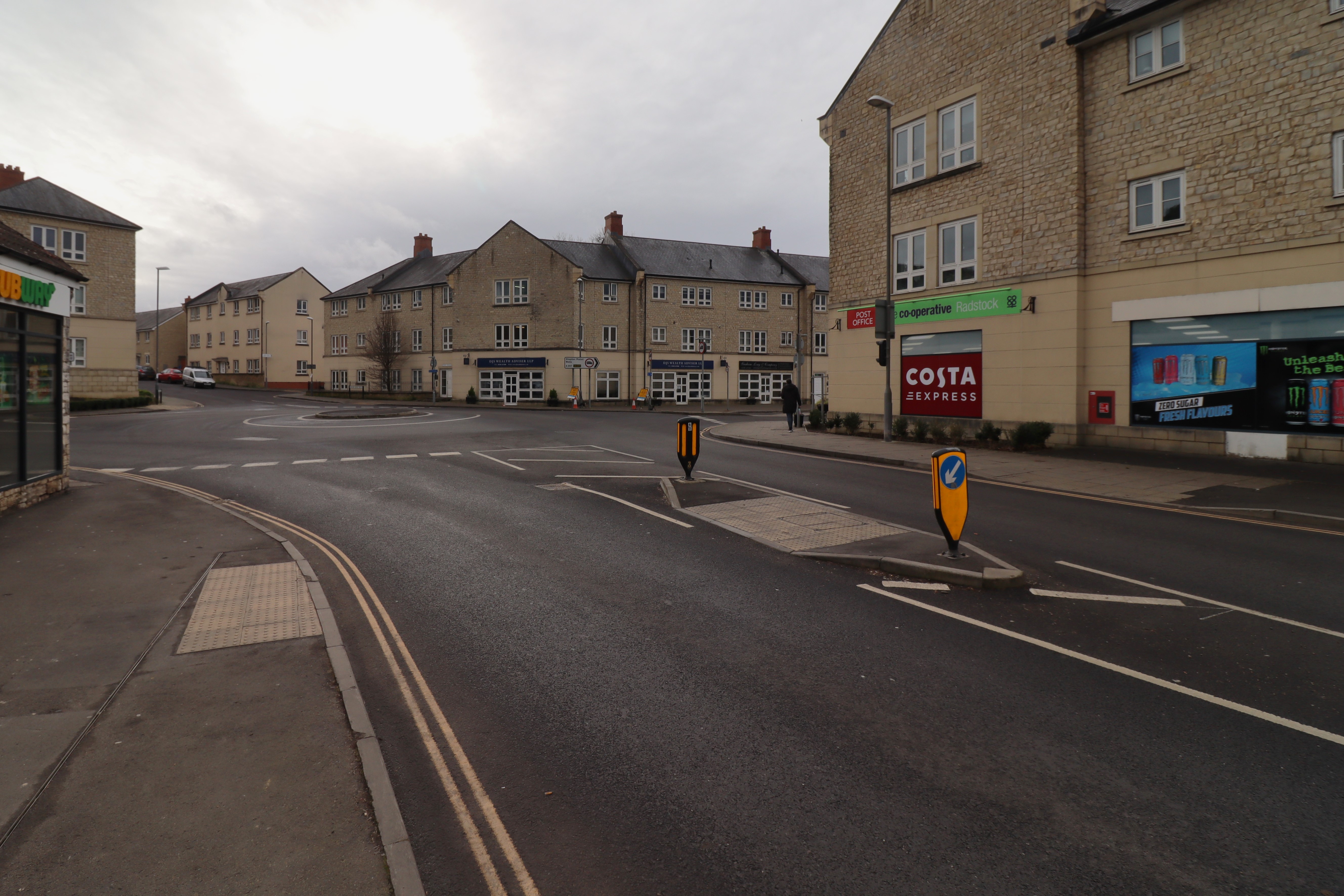 A crossing point in Radstock, Bath & North East Somerset  