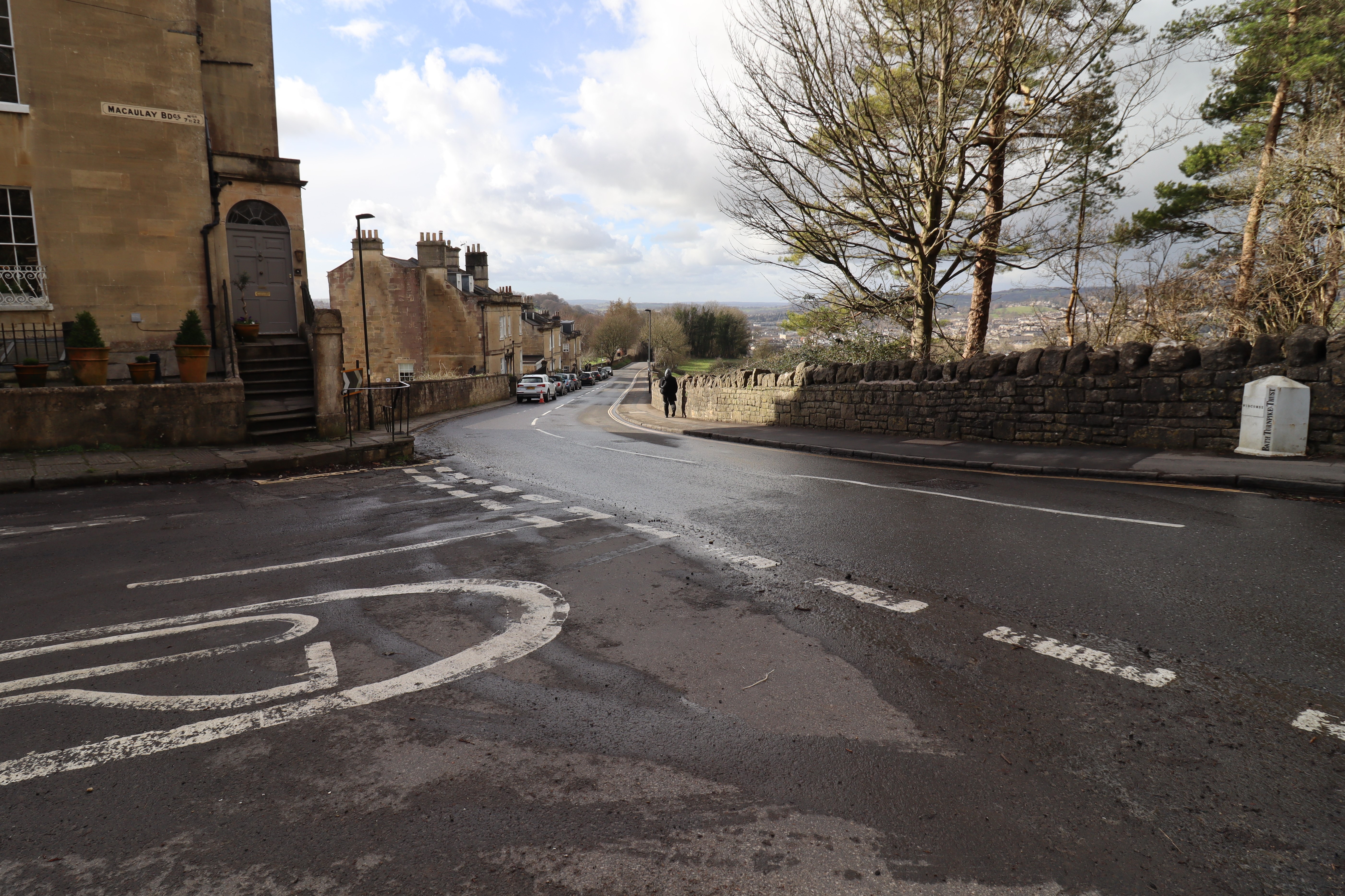 Widcombe Hill in Bath. 