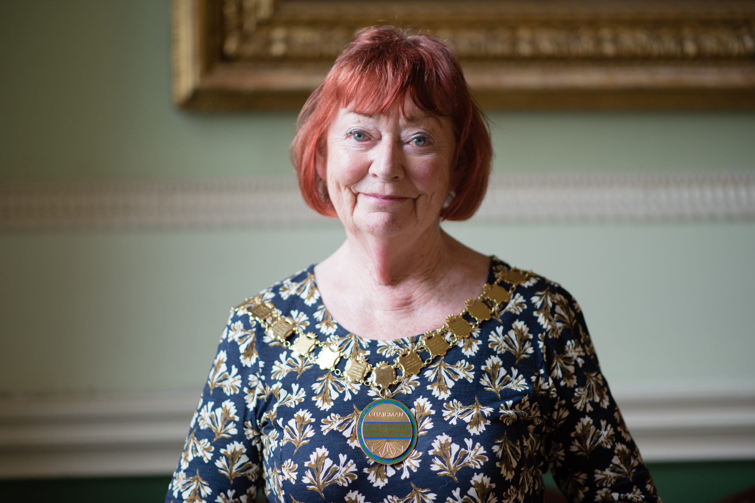 Person wearing a Council Chair official chain