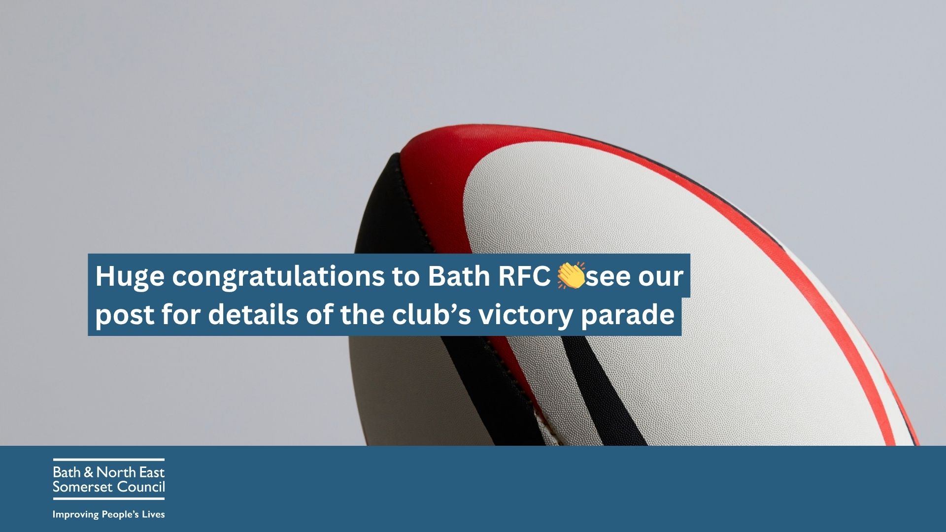 images shows a rugby ball
