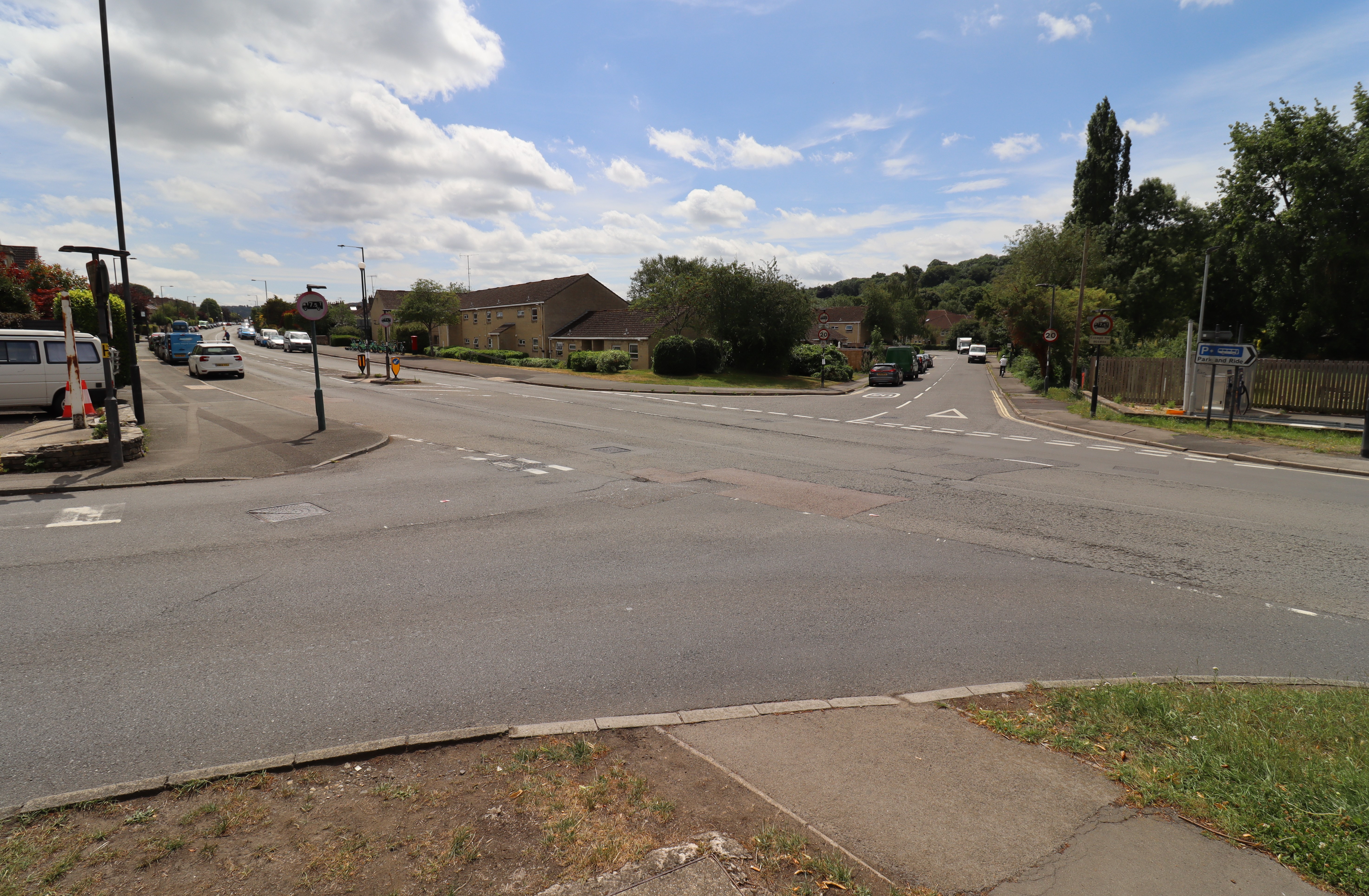 A4 Newbridge Road junction. 