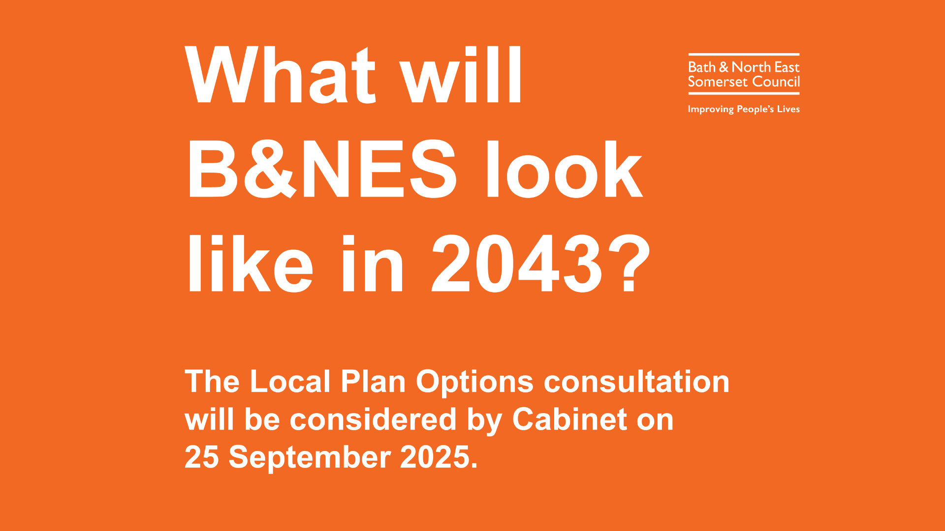 What will B&NES look like in 2043?