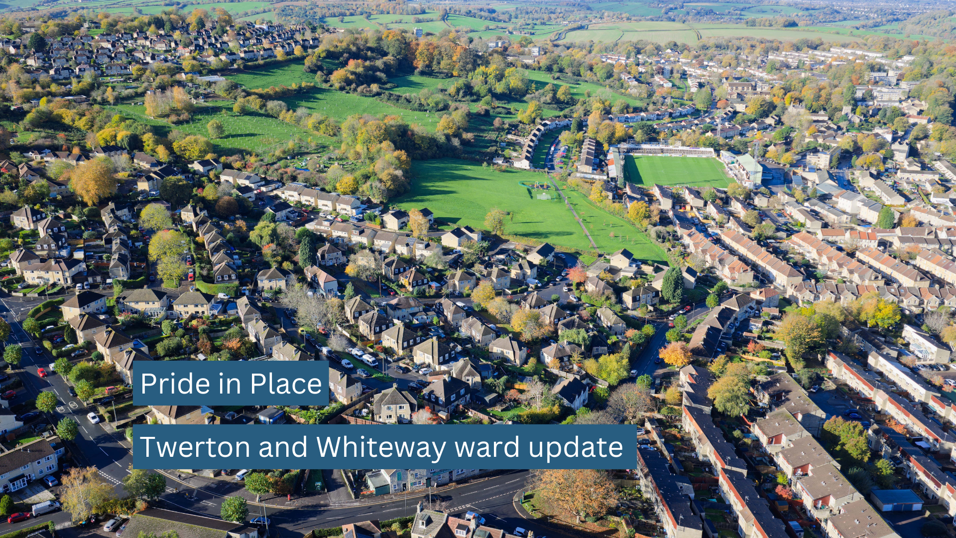 Aerial view of Twerton.