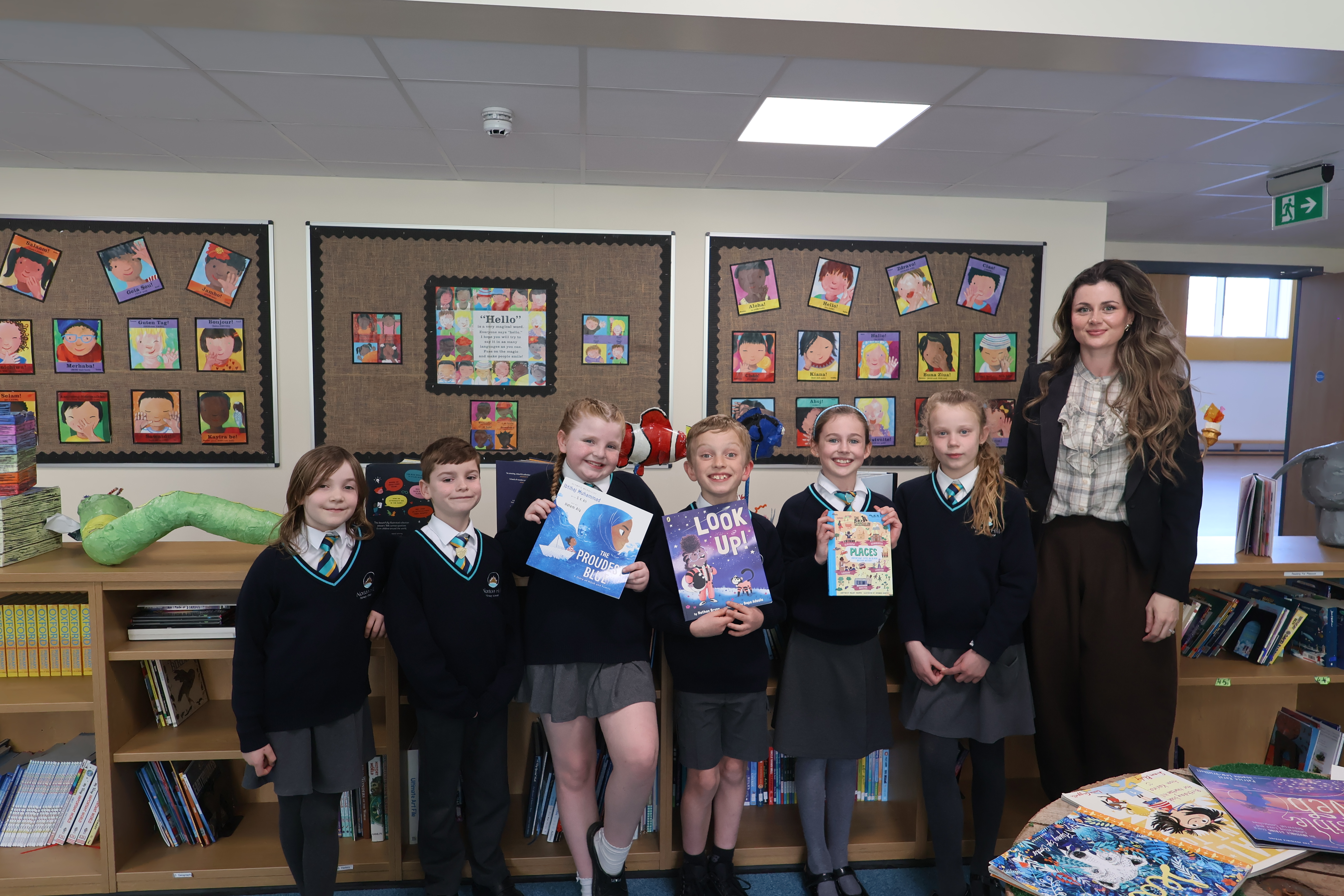 Image shows a group of children in a classroom at Norton Hill Primary School