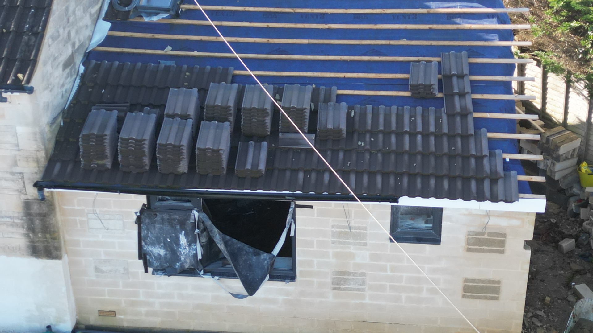 A building with unfinished work.