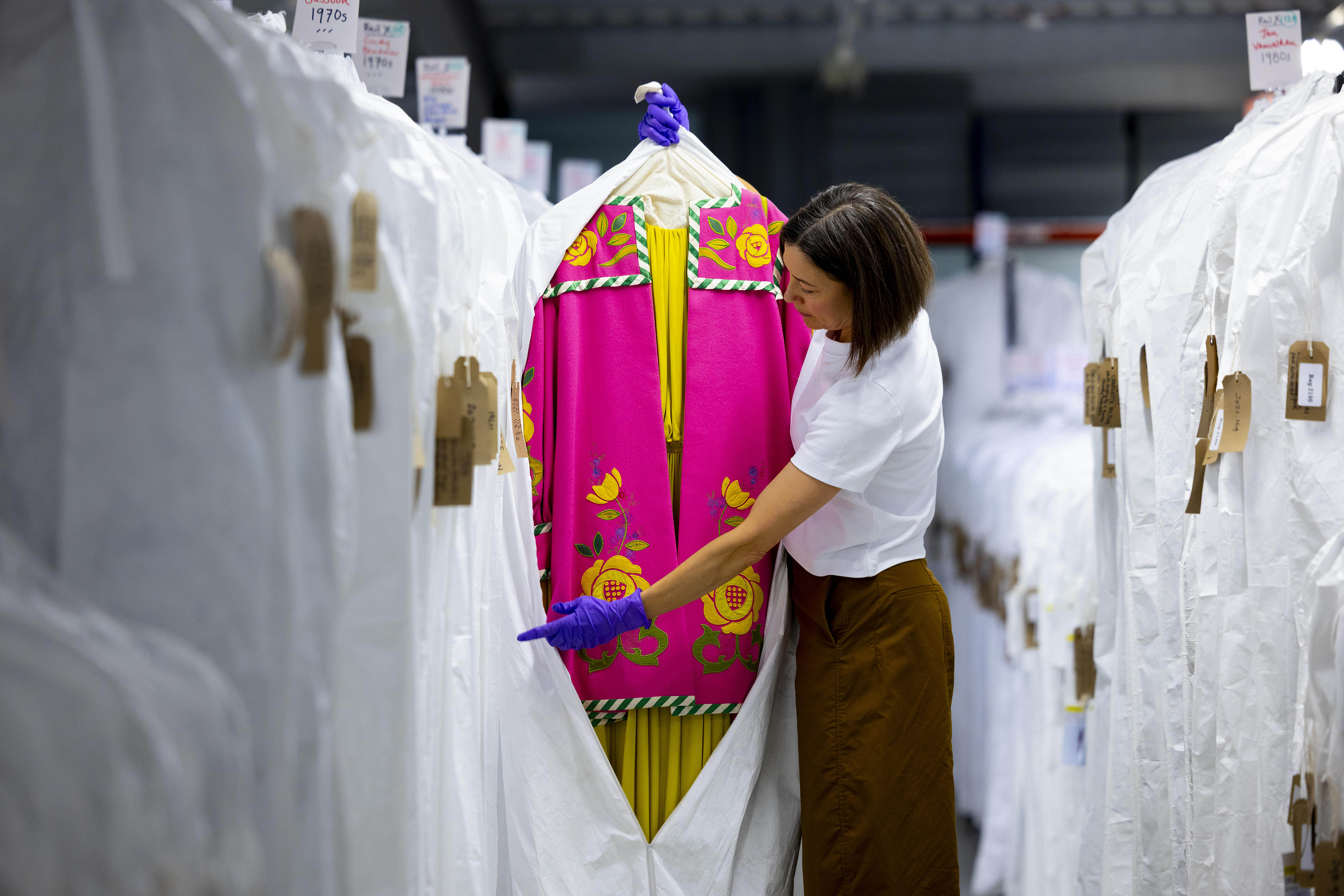 This vibrant 1970s Bellville Sassoon piece is part of Fashion Museum Bath’s internationally significant collection. The National Lottery Heritage Fund's £7.2 million support will help establish a new home for the museum, creating a cultural asset for the South West, driving economic growth, tourism and opportunities for local people. Photographer: David Parry Photography