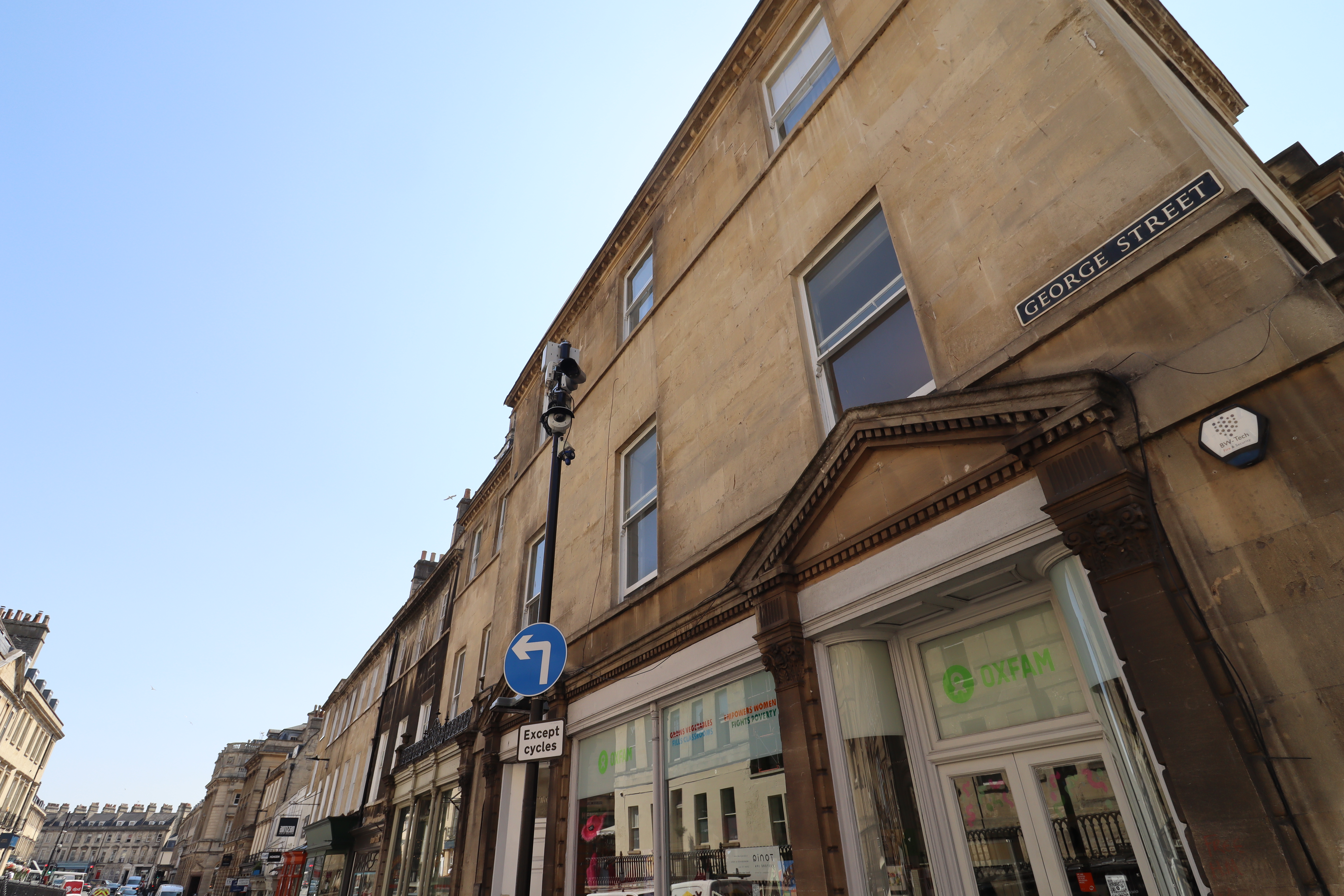 Moving Traffic Enforcement camera in George Street, Bath. 