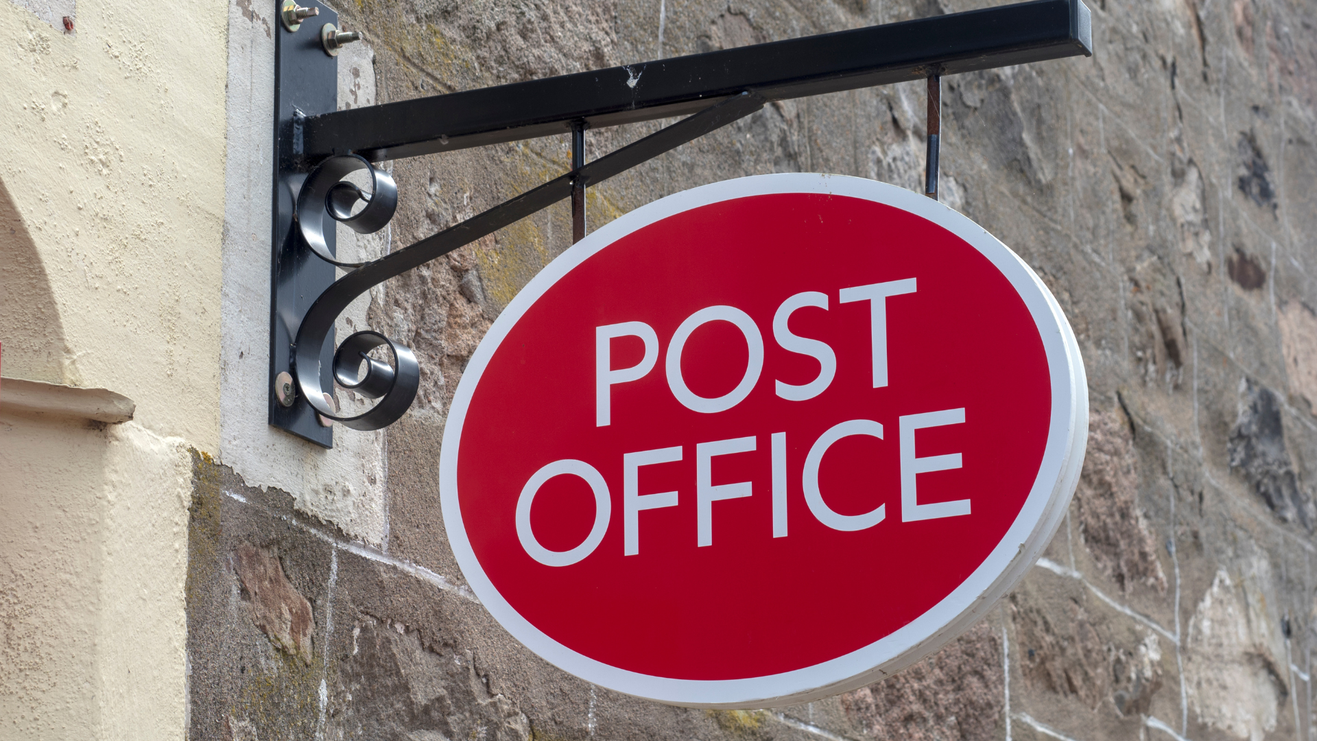 A post office sign.