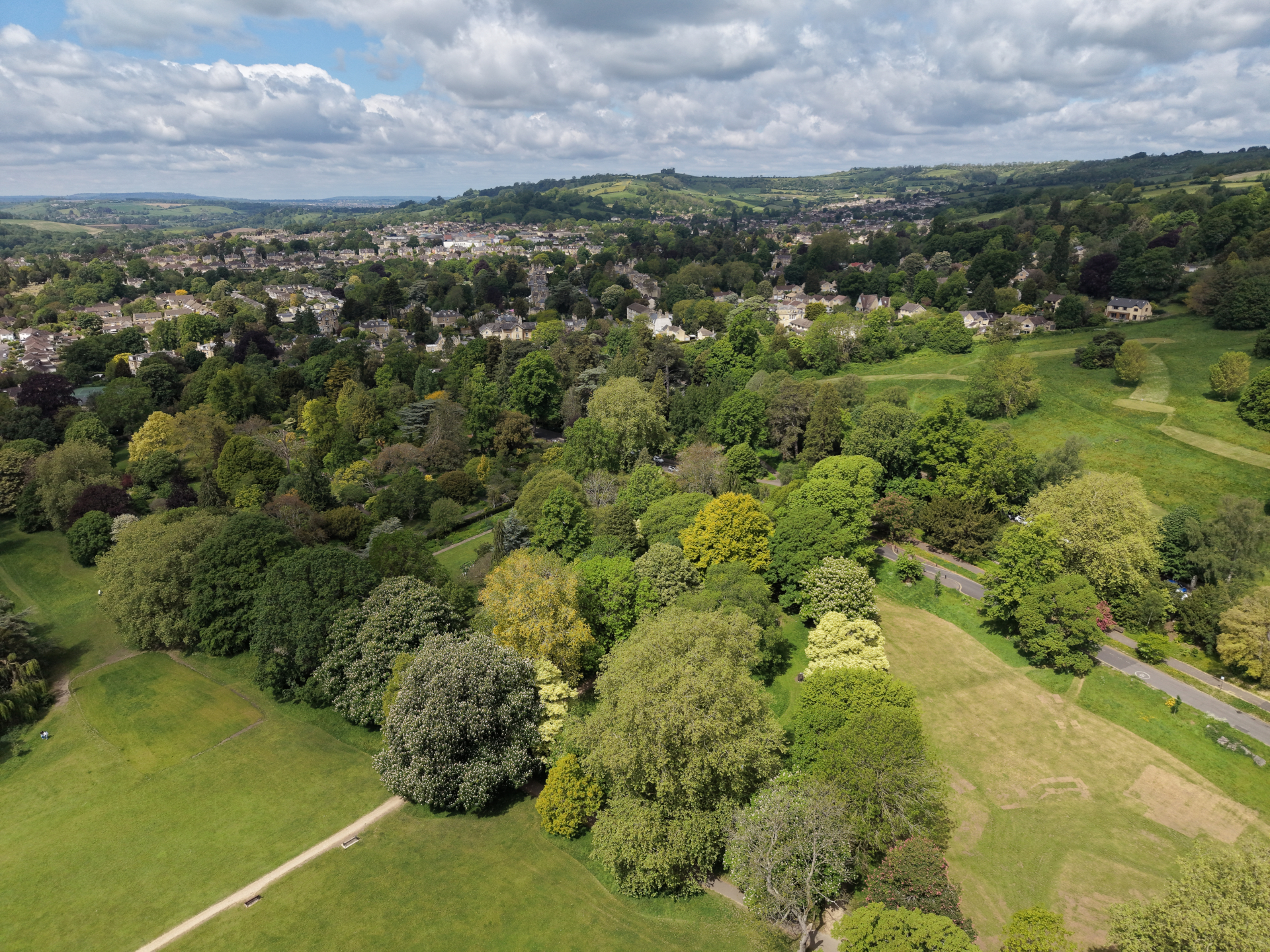 Royal Victoria Park aerial view.