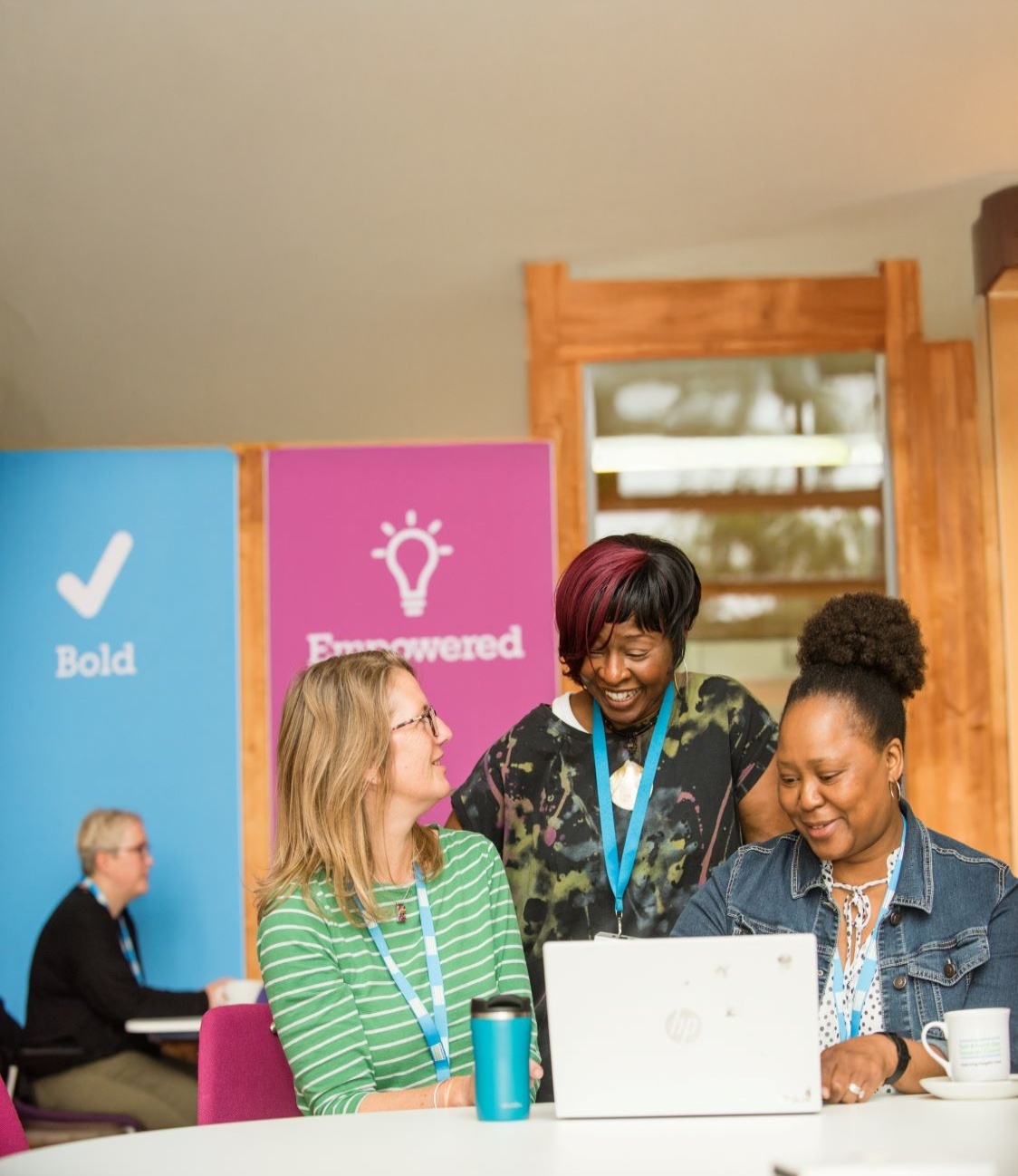 Photo to show three members of the SEND team